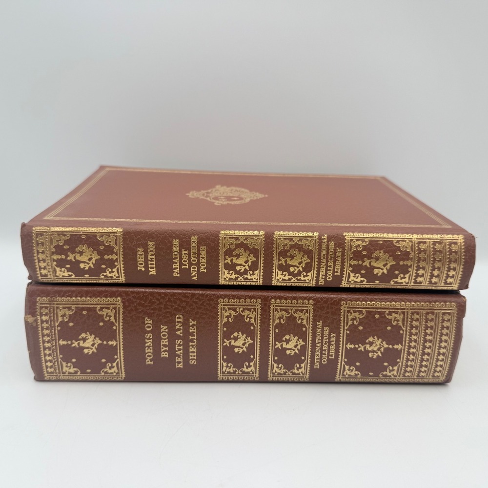 International Collectors Library Milton Paradise Lost Byron Keats Shelley 2 Vol